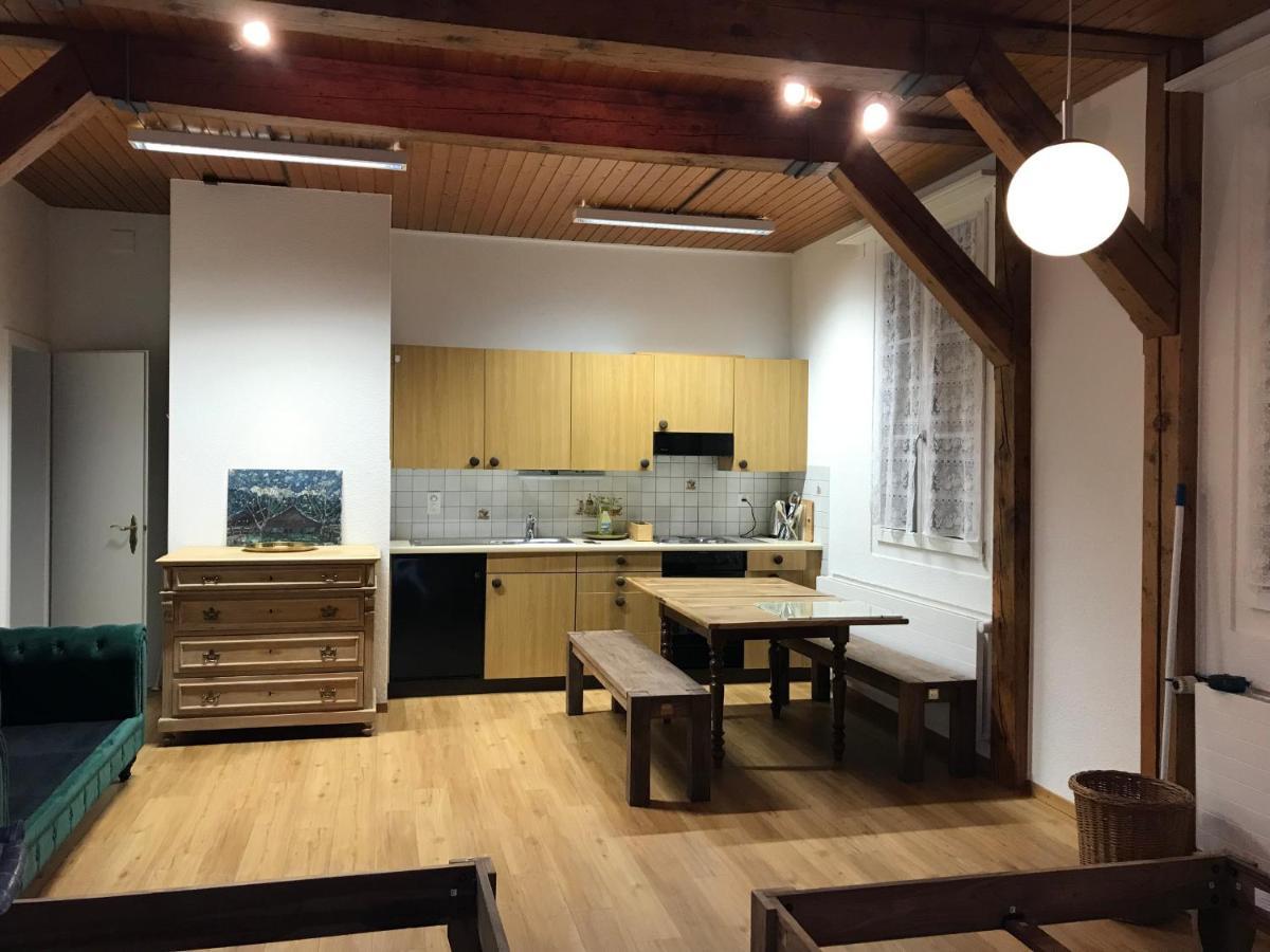 Simple Studio 36M2 In The Center Of Burgdorf Private Parking Small Bathroom Екстериор снимка